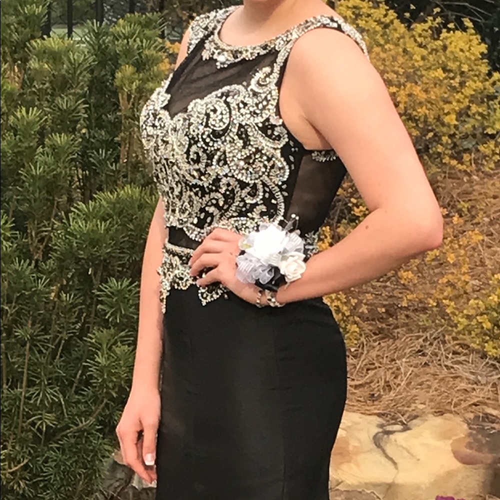 Formal black gown